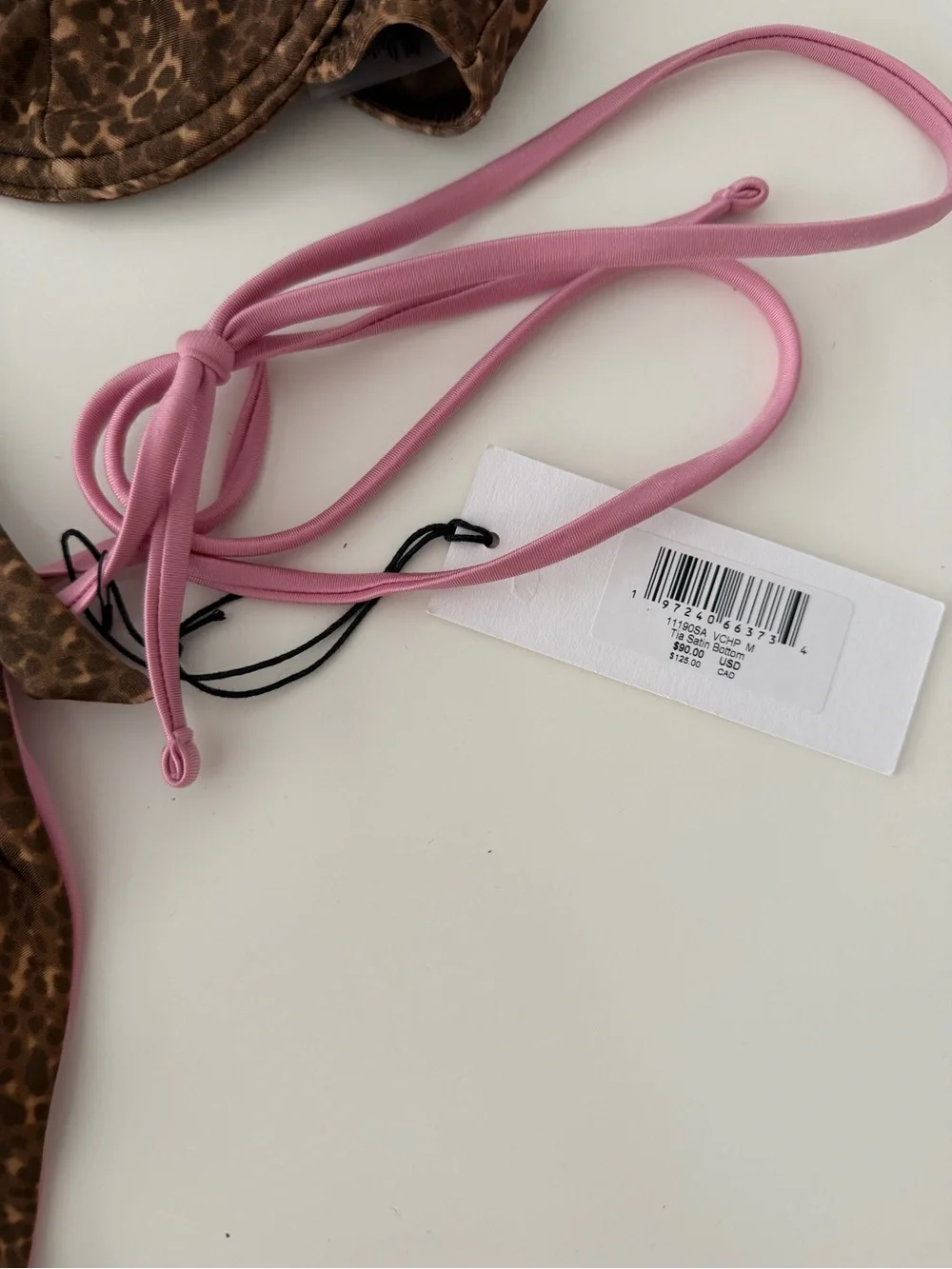 Frankie's Bikinis Brown Leopard Bikini Reversible